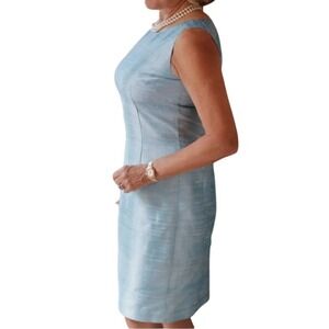 Gramercy‎ Atelier Custom Sleeveless Swan Sheath Dress - Size 2 - Blue